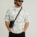 PLUS SIZE PRINTED HANGOUT T-SHIRT FOR MEN | XL-7XL