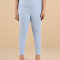 Plus Size Solid Knit Stretch Leggings | XL-7XL