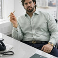 PLUS SIZE MEN STRIPE SHIRT| XL-7XL