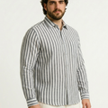 PLUS SIZE MEN STRIPE SHIRT| XL-7XL
