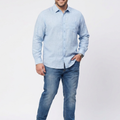 PLUS SIZE SOLID COTTON LINEN SHIRT | XL-7XL