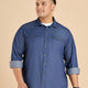 Plus Size Summer Sky Lightwash Denim Shirt | XL-7XL