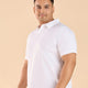 Plus Size Premium Ditsy Geo Printed Stretch Polo T-Shirt | XL-7XL
