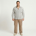 PLUS SIZE MEN’S STRIPE SHIRT | XL-7XL