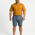 PLUS SIZE MEN KNIT LOUNGE SHORT | XL-7XL