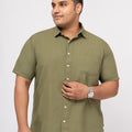 Plus size Soft Cotton Lounge Half Sleeve Shirt For Men | XL-7XL