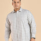 Plus Size Egyptian Giza Cotton Check Shirt | XL-7XL