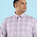 Plus Size Egyptian Giza Cotton Check Shirt | XL-7XL