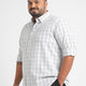 Plus Size Subtle Urban Structured Window Plaid Shirt | XL-7XL