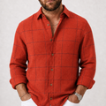 PLUS SIZE LINEN CHECK SHIRT FOR MEN | XL-7XL