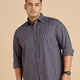 Plus Size Timeless Vintage Gingham Melange Shirt | XL-7XL