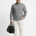 PLUS SIZE MEN SOLID LINEN SHIRT| XL-7XL