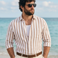 PLUS SIZE MEN’S STRIPE SHIRT | XL-7XL