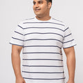 Plus Size Men’s Nautical Stripe T-Shirt | XL-7XL