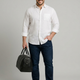 PLUS SIZE MEN SOLID LINEN SHIRT| XL-7XL