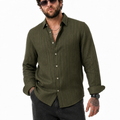 PLUS SIZE LINEN STRIPE SHIRT FOR MEN | XL-7XL
