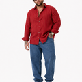 PLUS SIZE LINEN STRIPE SHIRT FOR MEN | XL-7XL