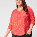 Plus Size BloomTops: Where Fashion Flourishes with Delicate Floral Elegance | XL-7XL