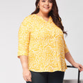 Plus Size BloomTops: Where Fashion Flourishes with Delicate Floral Elegance | XL-7XL