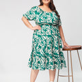 Plus Size Western Printed Dress for Women | XL-7XL