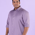 Plus Size Move In Style Solid Satin Shirt | XL-7XL