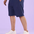 Plus Size Peached Twill Solid Flexi Shorts | XL-7XL