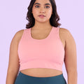 Knitted Nylon Stretch Sports Bra | XL-7XL