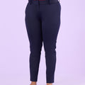 Plus Size Knitted Nylon Stretch Trouser | XL-7XL