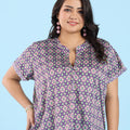 Tesselation Printed Top | XL-7XL