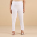 Plus Size Solid Knit Stretch Leggings | XL-7XL