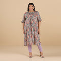 Plus Size Printed Viscose Flared Kurta | XL-7XL