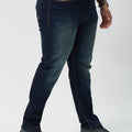 Plus Size Mens Zach Fit Dark Wash Stretch Jeans | XL-7XL