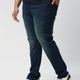 Plus Size Mens Zach Fit Dark Wash Stretch Jeans | XL-7XL