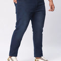 BIG HELLO - THE PLUS LIFE-Dark Wash Cotton Stretch Jeans