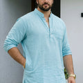 PLUS SIZE MEN SOLID SHORT LENGTH KURTA | XL-7XL