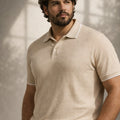 PLUS SIZE MEN JACQUARD POLO T-SHIRT| XL-7XL