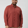 Plus Size Men Nautical Check Full Sleeve Shirts | XL-7XL