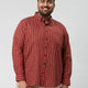 Plus Size Men Nautical Check Full Sleeve Shirts | XL-7XL