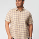Plus Size Men Nautical Check Half Sleeve Shirts | XL-7XL