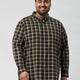 Plus Size Men Nautical Check Full Sleeve Shirts | XL-7XL