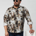 Plus Size Men’s Plus Size Printed Shirt | XL-7XL