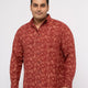 Plus size soft Cotton Printed Holiday Half Sleeve Shirt For Men | XL-7XL