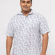 Plus size soft Cotton Printed Holiday Half Sleeve Shirt For Men | XL-7XL