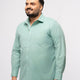 Plus size Solid Structure Cotton Smart Casual Shirt For Men | XL-7XL