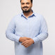 Plus size Solid Structure Cotton Smart Casual Shirt For Men | XL-7XL