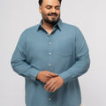 Plus size Solid Breezy Cotton Shirt For Men | XL-7XL