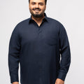 Plus size Solid Breezy Cotton Shirt For Men | XL-7XL