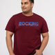Plus size Structure Knit Graphic T-Shirt For Men | XL-7XL