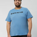 PLUS SIZE STRUCTURE KNIT GRAPHIC T-SHIRT FOR MEN | XL-7XL
