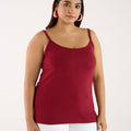 Plus Size Solid Knit Stretch Spagetti | XL-7XL